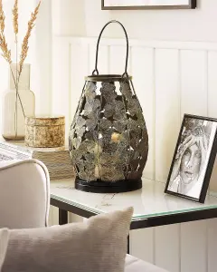 Beliani Retro Lantern SOMERSET Metal Gold