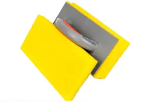 Toolty Sponge Grouting Float 280x140x30mm Orange Coarse Two Component Handle for Tiling Finishing Tool Trowel Floors Walls DIY