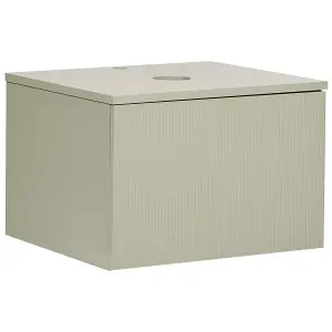 Bathroom Wall Mounted Cabinet 60 x 52 cm Green ALZIRA