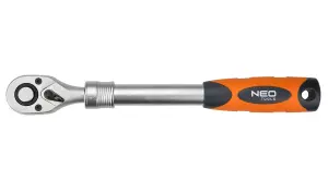 Neo 08-506, Telescopic Ratchet Handle, 3/8" Drive, Reversible, Quick Release