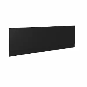 SunDaze Bath Panel Bathroom Moisture Resistant Wood MDF Front Bath Panels Black 1800mm