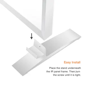 SUNHEAT Mirrorstone 180W - Floor Standing or Wall mounted Far Infrared Panel Heater