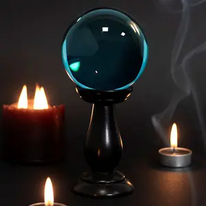 Something Different Crystal Ball Teal (18cm x 9cm x 9cm)