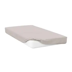 Belledorm 400 Thread Count Egyptian Cotton Fitted Sheet Oyster (Single)