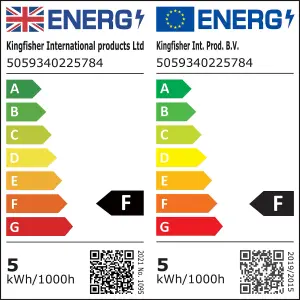 E27 4.8W 470lm White A60 Neutral white LED Light bulb