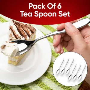 ASAB Pack Of 6 Stainless Steel Tea Spoons