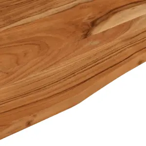 Berkfield Desk Top 90x50x2.5 cm Rectangular Solid Wood Acacia