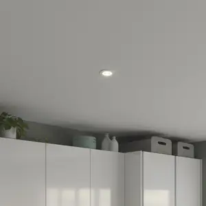 GoodHome Hodgkin Matt White Fixed LED Fire-rated Neutral white Downlight IP65