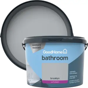 GoodHome Bathroom Brooklyn Soft sheen Emulsion paint, 2.5L