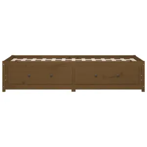 Berkfield Day Bed Honey Brown 90x190 cm Single Solid Wood Pine