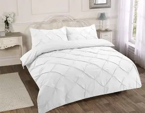 Pintuck Pleated Duvet Cover Set Bedding