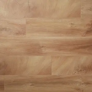 Lydney Natural Gloss Oak effect Laminate Flooring Sample