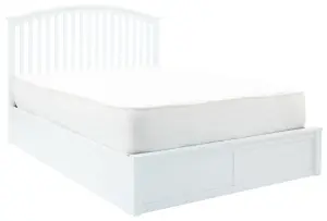 GFW Madrid Wooden Ottoman Bed 135cm Double White