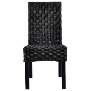 Hemsworth Dining Chair (Set of 4) Dark Grey with White Wash Finish