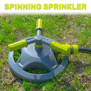 Outdoor turf garden watering/ lawn/grass sprinkler, rotating, adjustable,