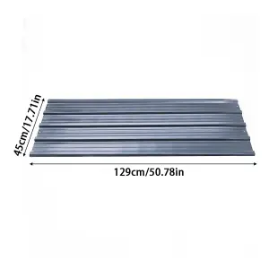 12 Pcs Charcoal Black Wainscoting Panels for Wall Corrugated Building Roof Cladding L 129 cm x W 45 cm x T 0.27 mm