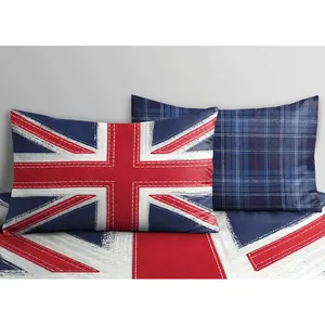 Rasheema Duvet Set Grey / Proud Union Jack / Double - 2 Standard Pillowcases