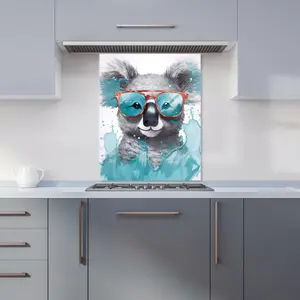 Splashart Koala In Glasses Kitchen Splashback