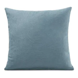 Plain 45cm x 45cm Velvet Chenille Cushion Teal