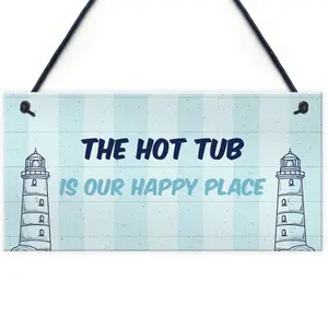 Nautical Theme Hot Tub Sign For Garden Summerhouse Shed Home Decor Gift