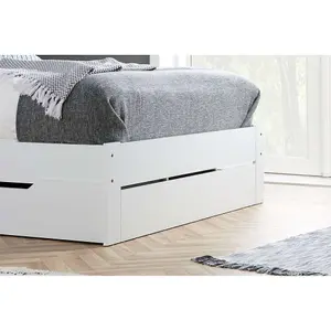 Alfie King Storage Bed In White