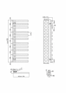 Rinse Bathrooms Designer 1200x450mm Prefilled Electric Heated Towel Rail Bathroom Ladder Radiator Brushed Brass