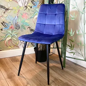 Eyre Upholstered Dining Chair Blue