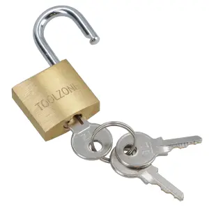 25mm Brass Padlock Heavy Duty Shed Lock Security Chain Shed Garage