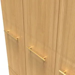 Norfolk Triple Wardrobe in Modern Oak (Ready Assembled)