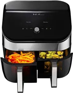 Instant Vortex Plus Dual Drawer Air Fryer With Clearcook 140-3126-01-Uk