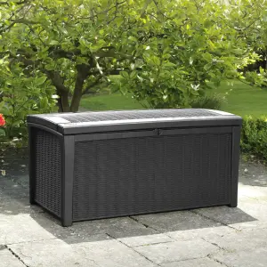 Keter Borneo Graphite 416L Flat Garden storage 630mm 1300mm