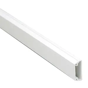 MK White Square Mini trunking (D)25mm