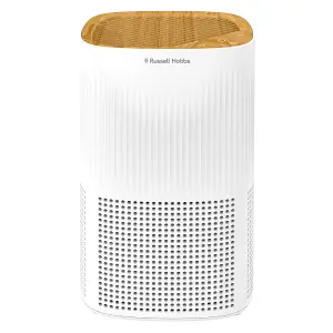 Russell Hobbs RHAP1032WDW, Clean Air Mini Aroma Air Purifier in Wood & White