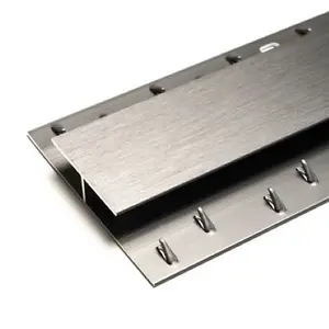 2.7m Superior Brushed Pewter Double Door Plate Threshold