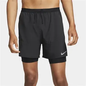 Nike Stride Men's Dri-FIT 13cm (Approx.) Hybrid Running Shorts - Black - Polyester