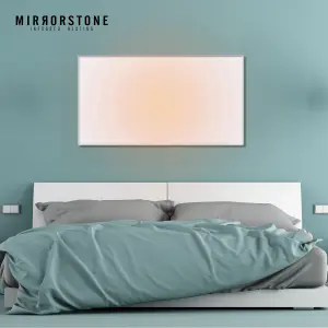 Mirrorstone 700W Classic Infrared Heating Panel With White Frame