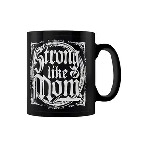 Grindstore Strong Like a Mom Mug Black/White (One Size)