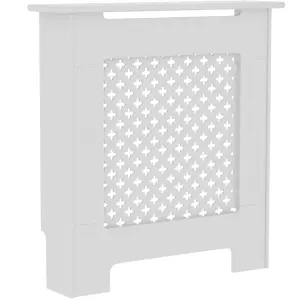 Vida Designs Oxford Small White Radiator Cover