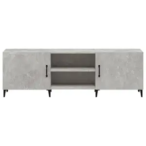 Berkfield TV Cabinet Concrete Grey 150x30x50 cm Engineered Wood