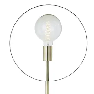 First Choice Lighting Hailey Brushed Gold Floor Lamp