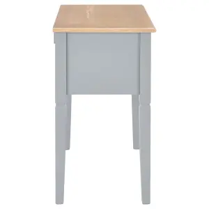 Berkfield Writing Desk Grey 109.5x45x77.5 cm Wood