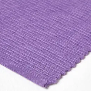 Homescapes Cotton Plain Purple Pack of 2 Placemats