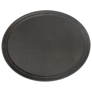 Oval Non-Slip Serving Tray - 73.5cm x 60cm - Black