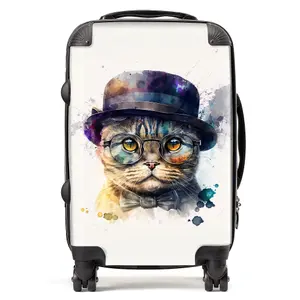 Scottish Fold Cat Splashart Suitcase - Cabin