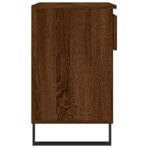 Berkfield Shoe Cabinet Brown Oak 70x36x60 cm Engineered Wood