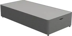 Dreams Workshop Ottoman Divan Bed Base - 3'0 Single - Grey