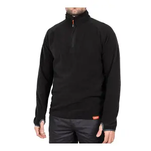 Timco - Half Zip Overhead Fleece -Black (Size Large - 1 Each)