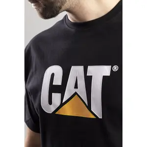 Caterpillar - Trademark Logo T-Shirt - Black - Tee Shirt - L