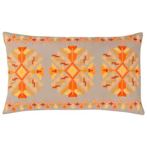 furn. Kalina Embroidered Feather Rich Cushion