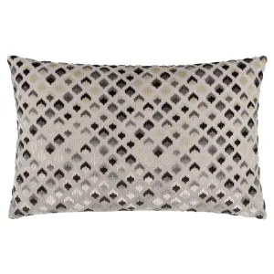 Paoletti Lexington Velvet Jacquard Polyester Filled Cushion